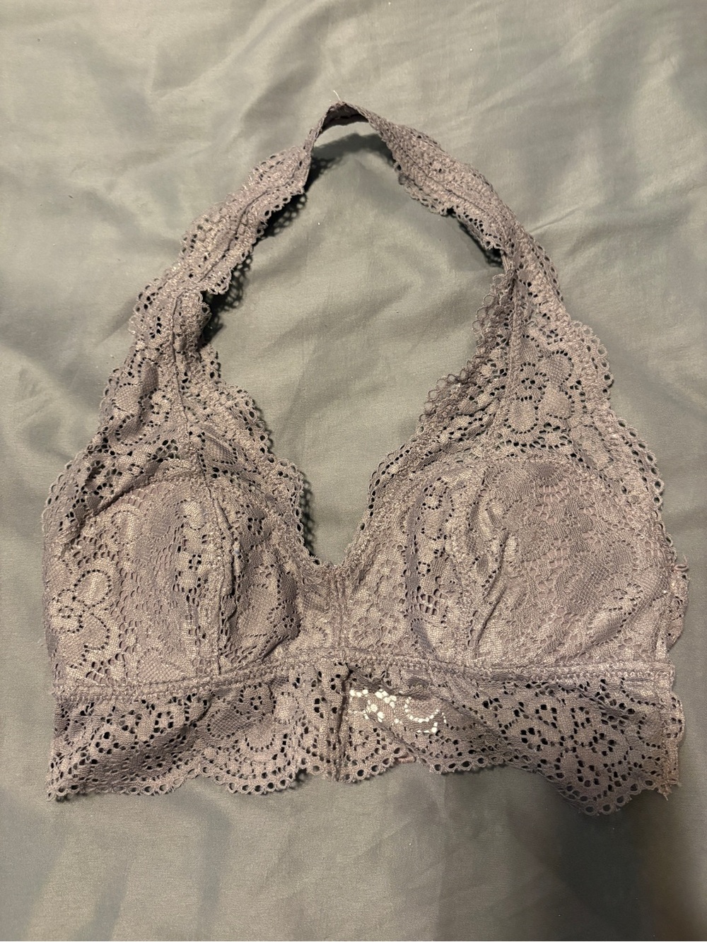 aerie Lace Halter Bralette in Light Lavender